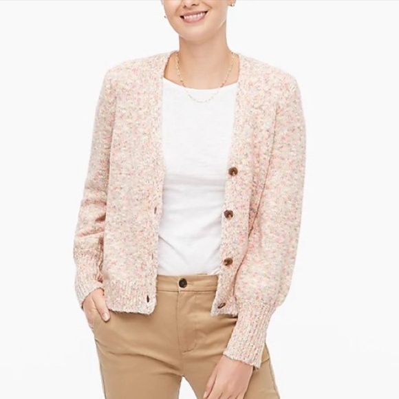 J Crew Factory Textured button front cardigan sweater size medium as306 - Picture 9 of 10